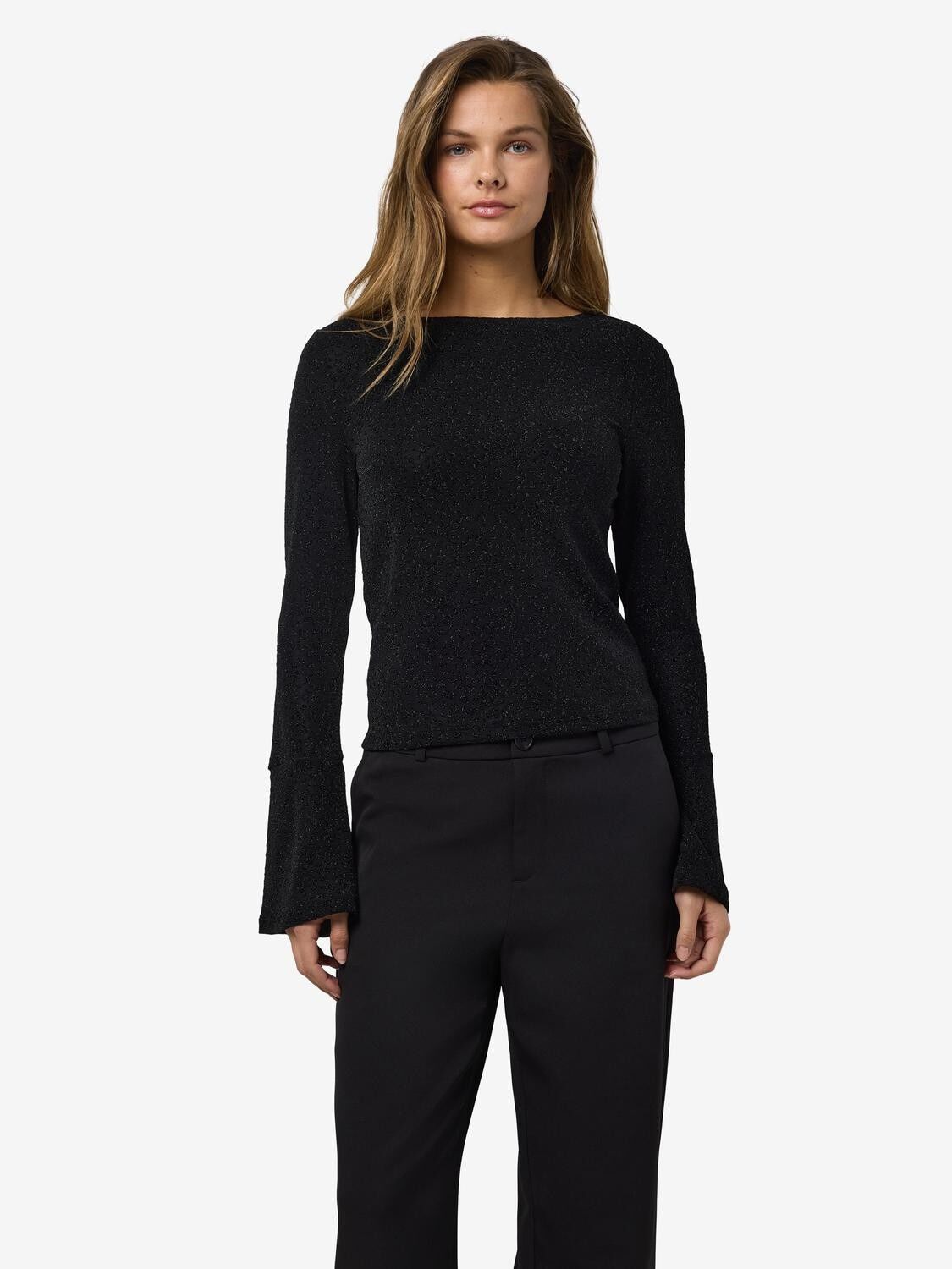 Nmgilly L/S Boatneck Bellsleeve Top Jrs