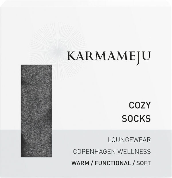 COZY fleece sokker, Koksgrå