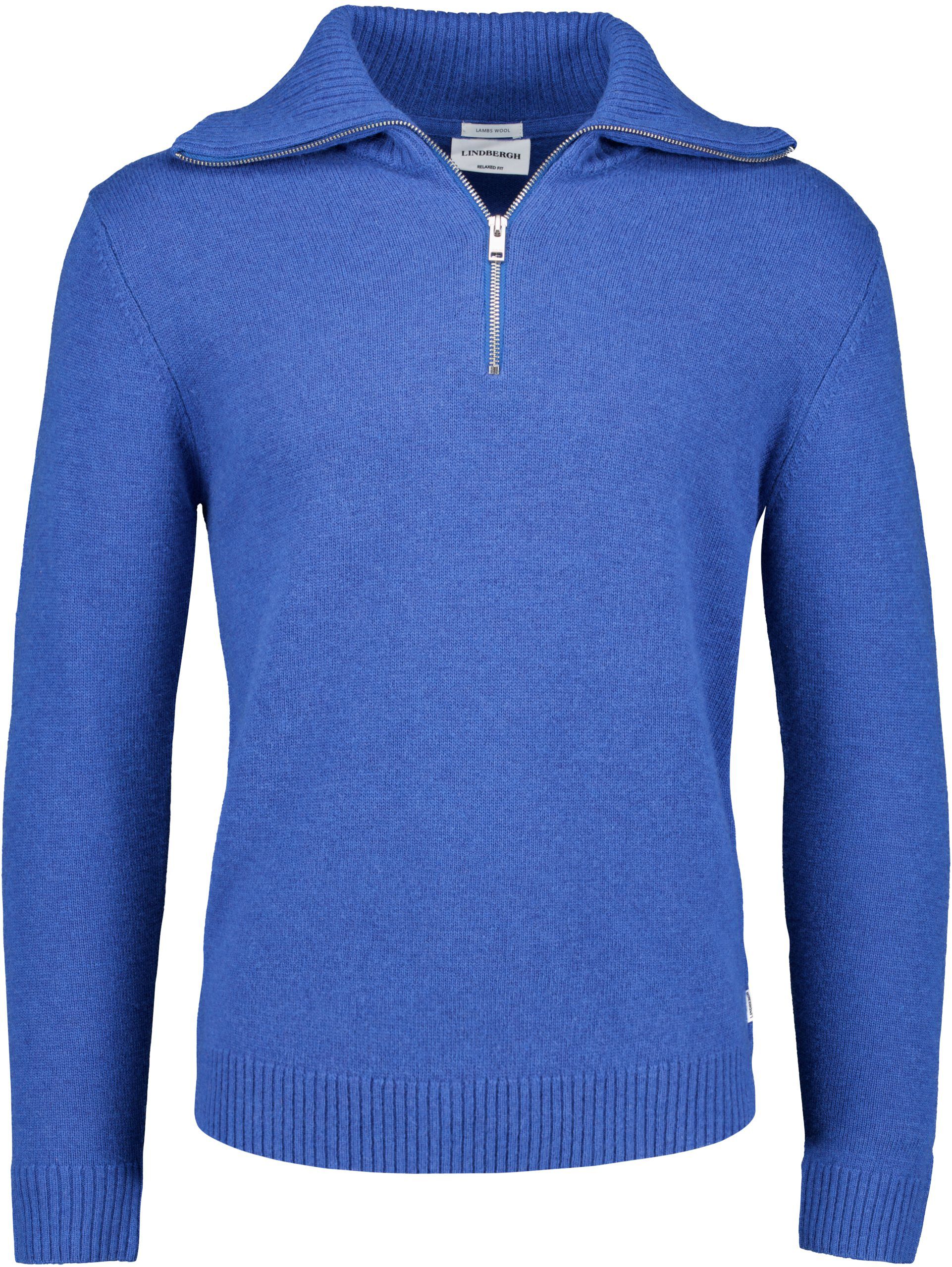 Lambswool half zip knit