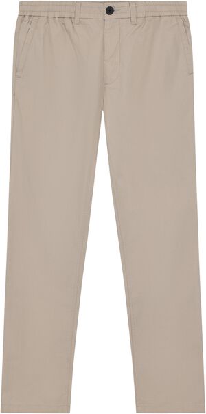 TIM tapered poplin elastic waist string pants - GOTS/Vegan