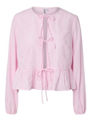 PCMARIE LS O-NECK TIE TOP WVN D2D