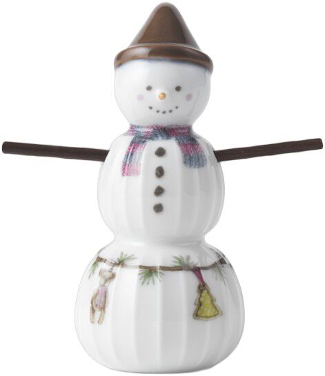 Hammersh&oslash;i Christmas Sn&oslash;gutt H9 hvit m. deko