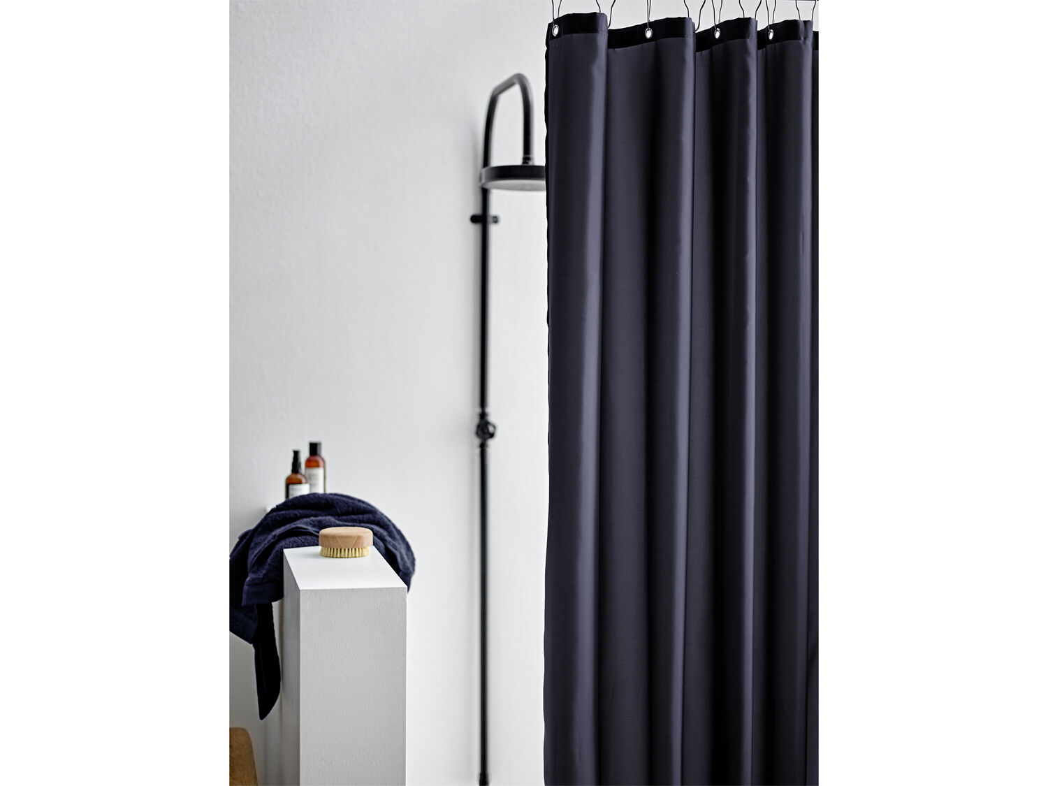 Dusjforheng 180x200 Comfort Navy blue 50%recy