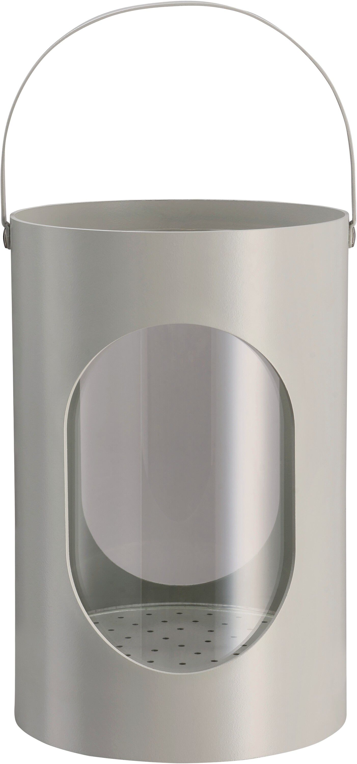 Light house lantern, Medium, Light grey, 16,5x24 cm