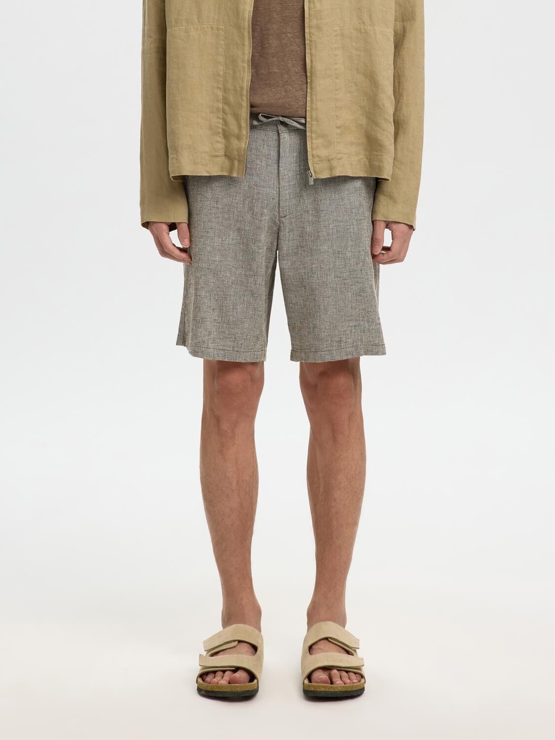 Slmregular-Brody Linen Bld Shorts Noos