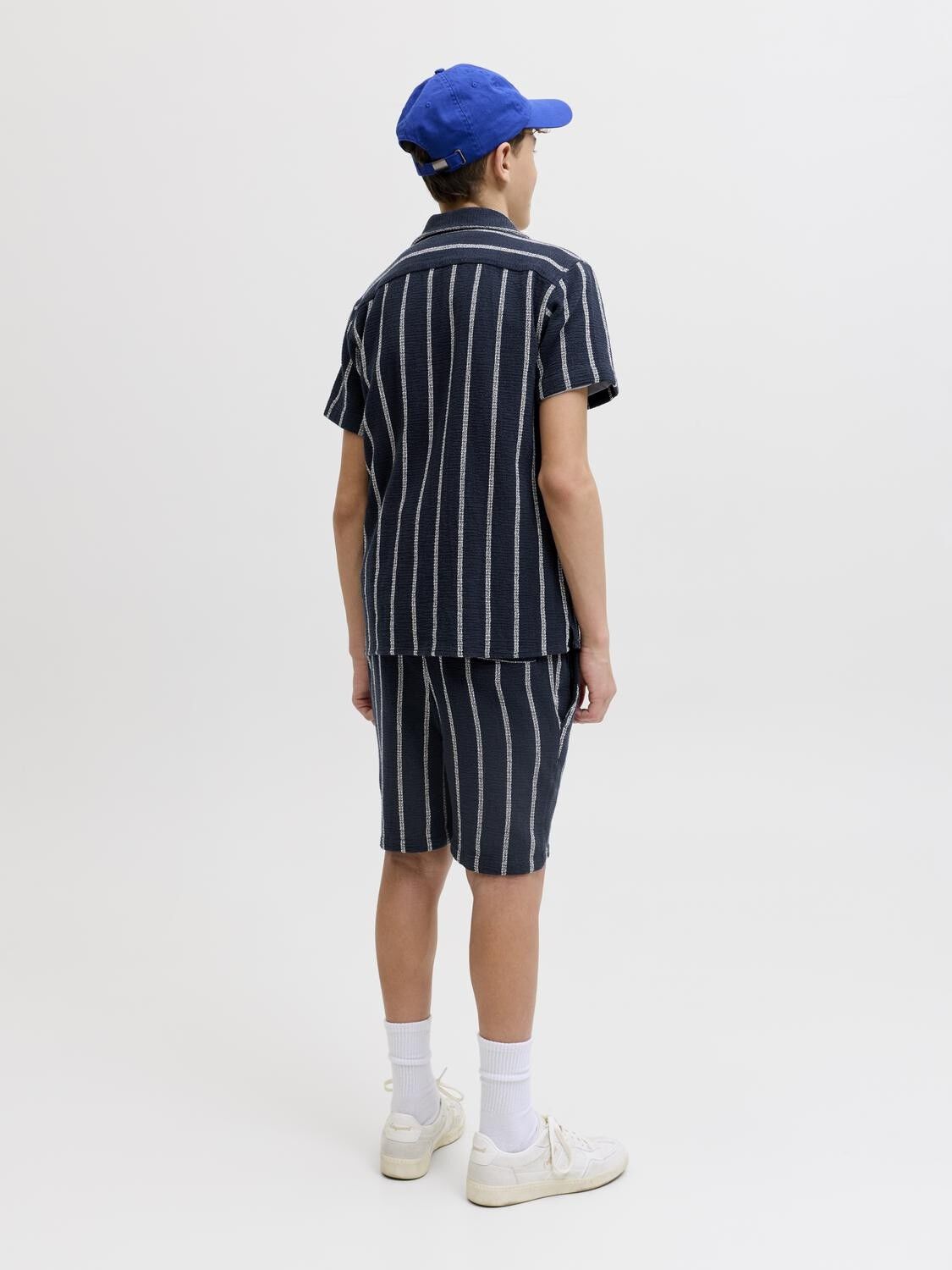 Jjecoba Stripe Resort Shirt Ss Sn Jnr