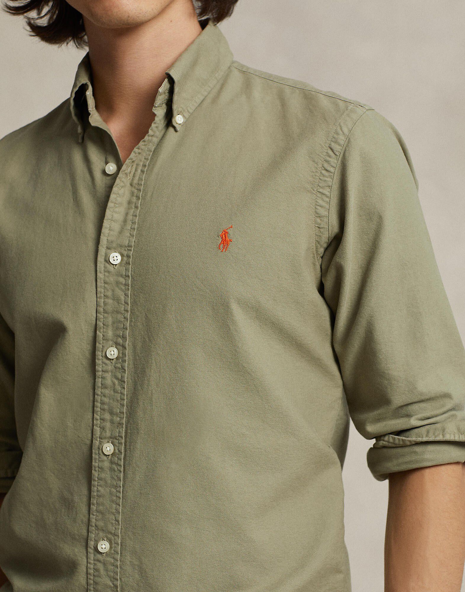 Custom Fit Garment-Dyed Oxford Shirt
