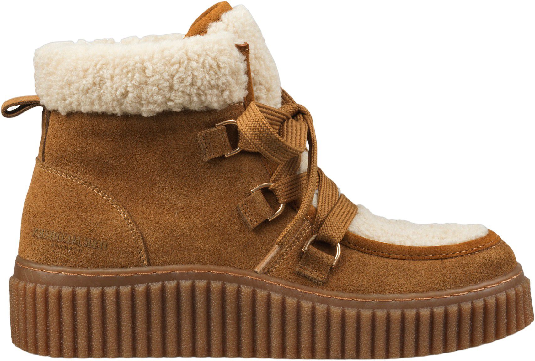 Suede Boots With Shoelaces