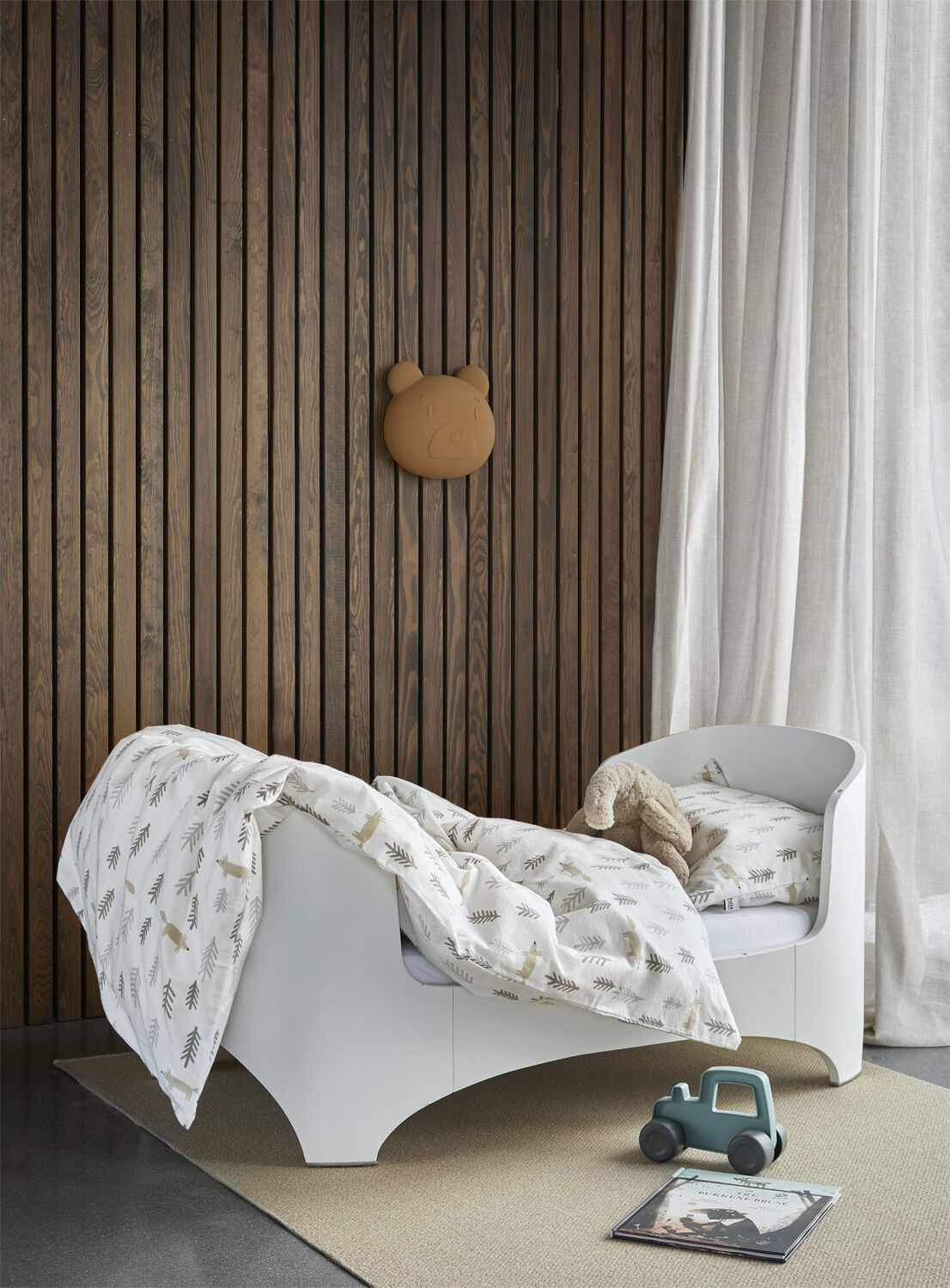 Skovtur baby senges&aelig;t d&aelig;mpet brun