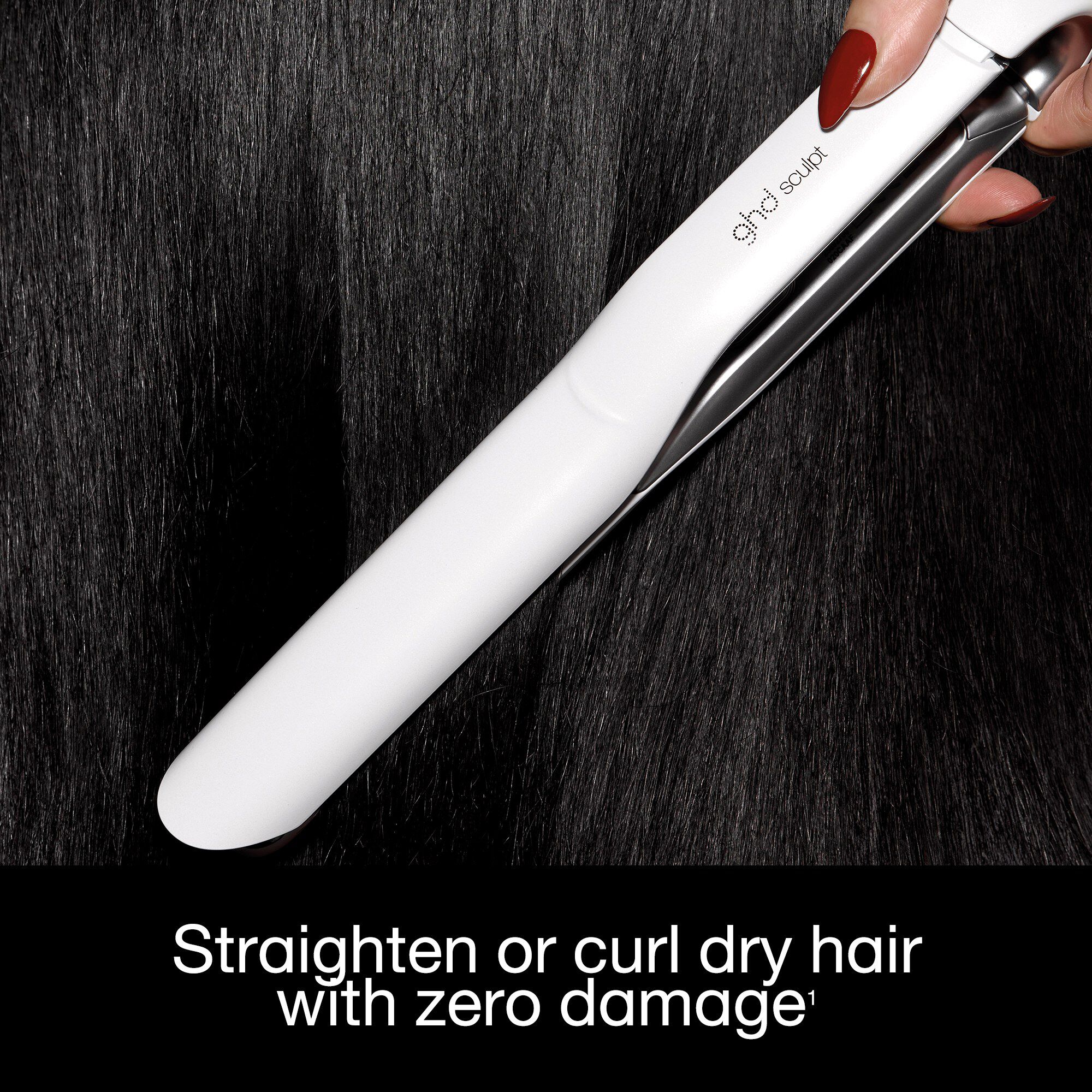ghd Sculpt Interactive Hair Straightener - White