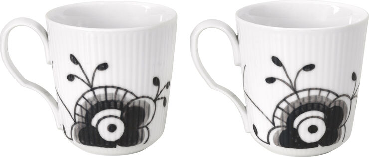 Sort Mega Riflet krus 28 cl 2-pak