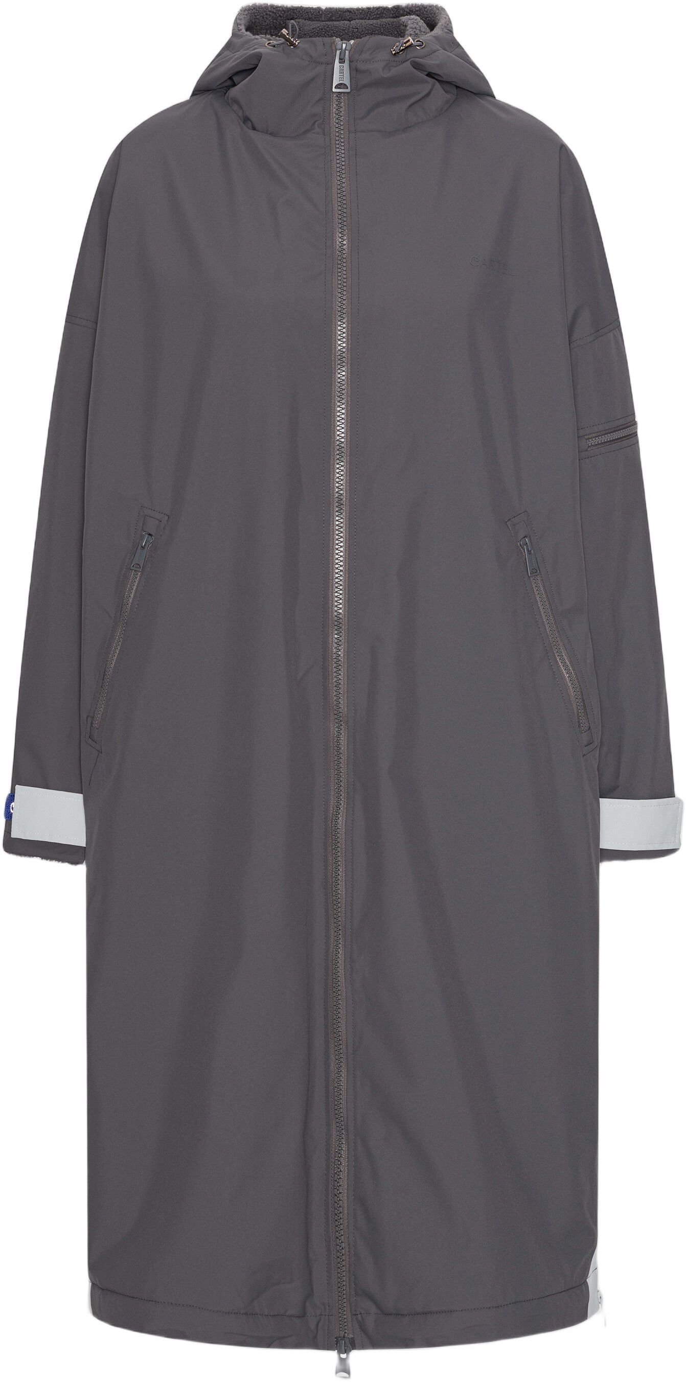 Nordic Fleece Changing Robe - Charcoal