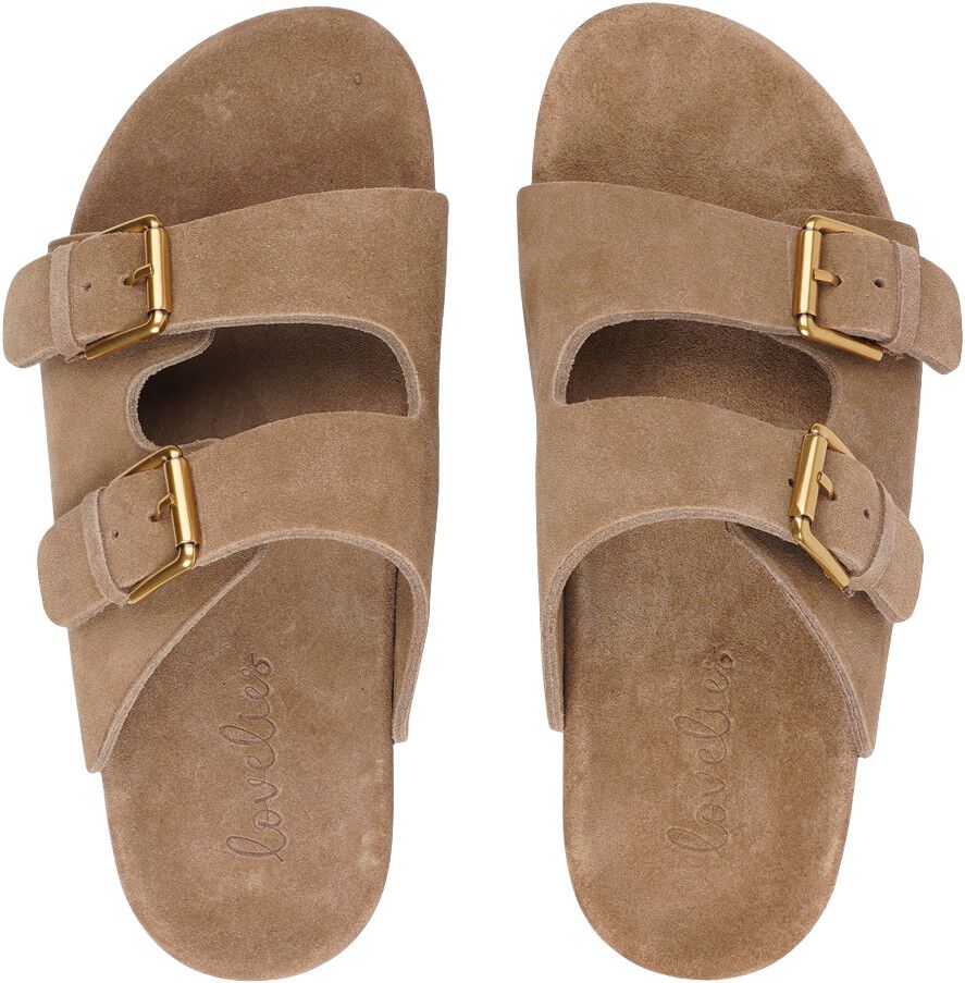 LAMIA - SOFT SUEDE SANDAL / RUBBER SOLE