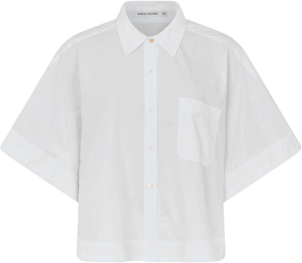 Poplin curved hem shirt - Berte
