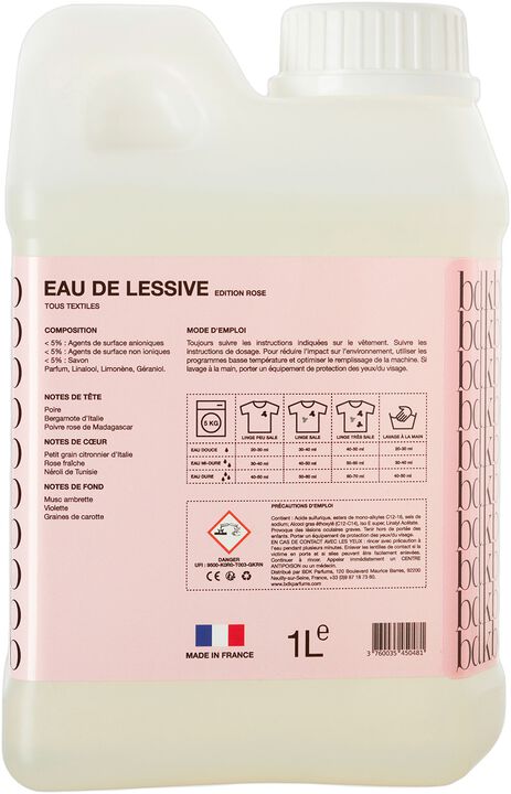 BDK LAUNDRY WATER ROSE - 1L