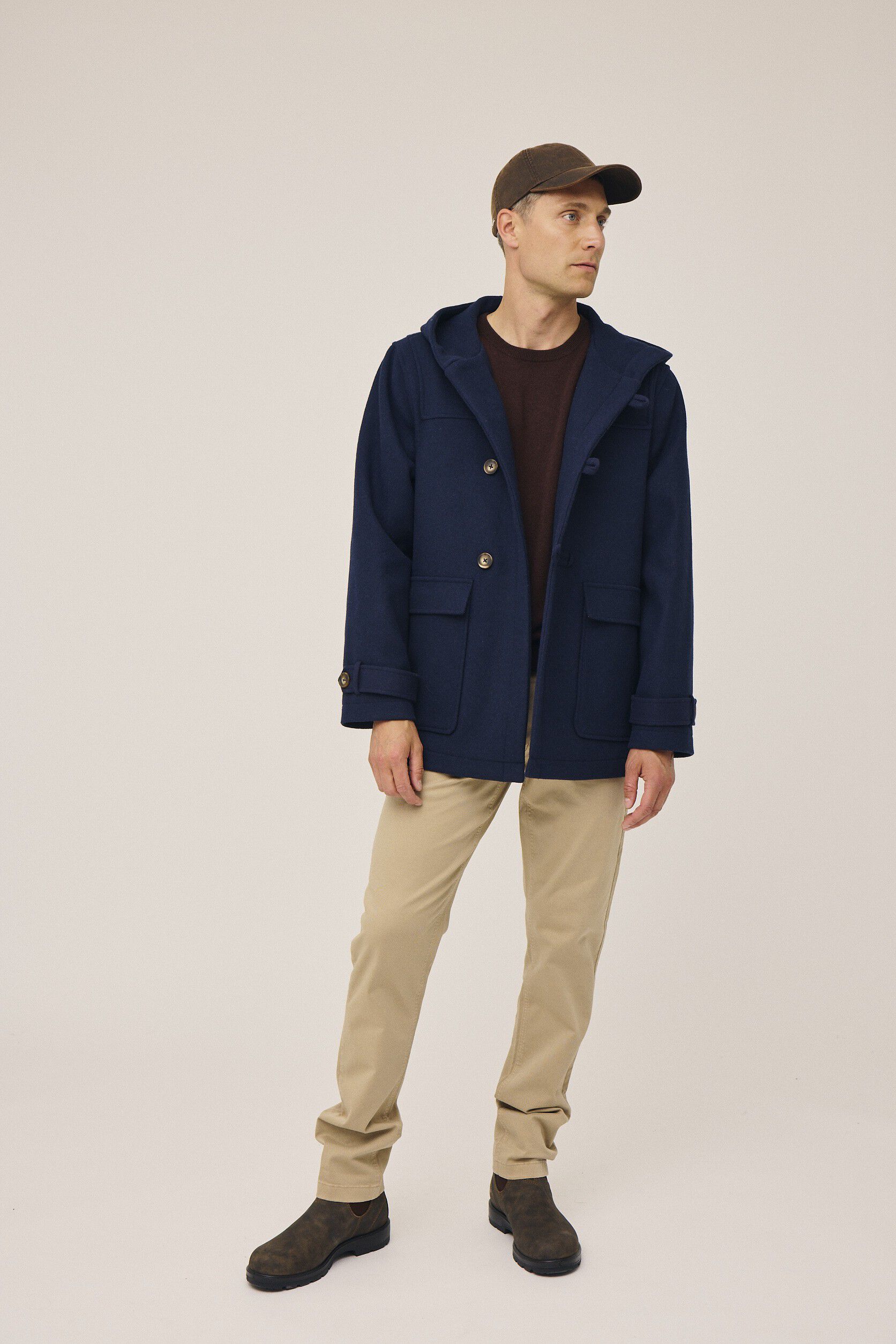 Arch 1 Duffle jakke m. h&aelig;tte - Uldmix GRS