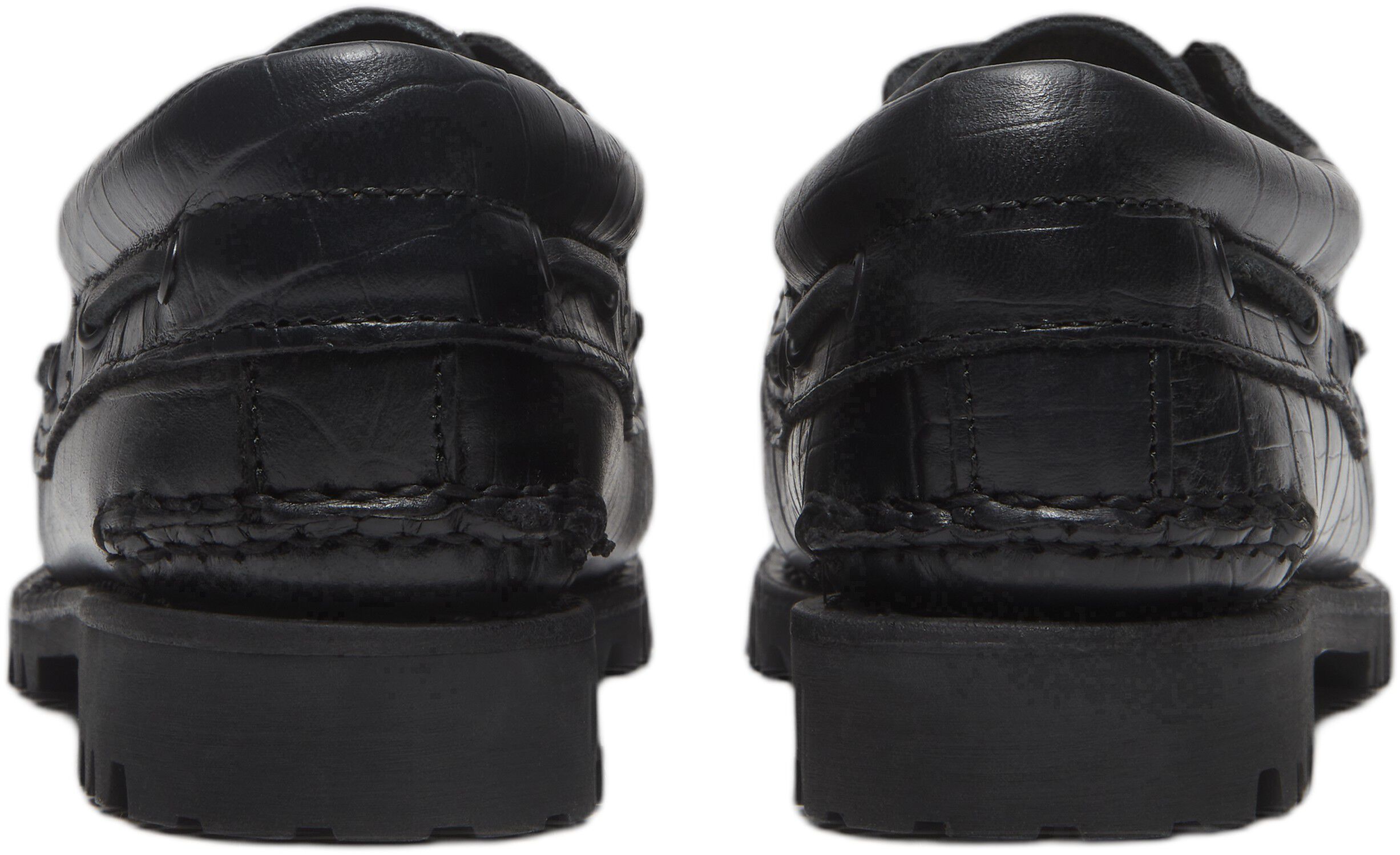 AUTH BOAT SHOE BLACK, Wide