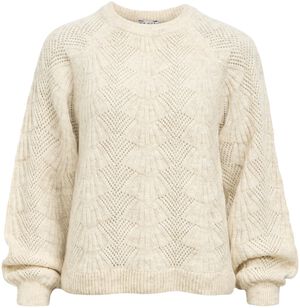OBJFLORA RE L/S KNIT PULLOVER NOOS