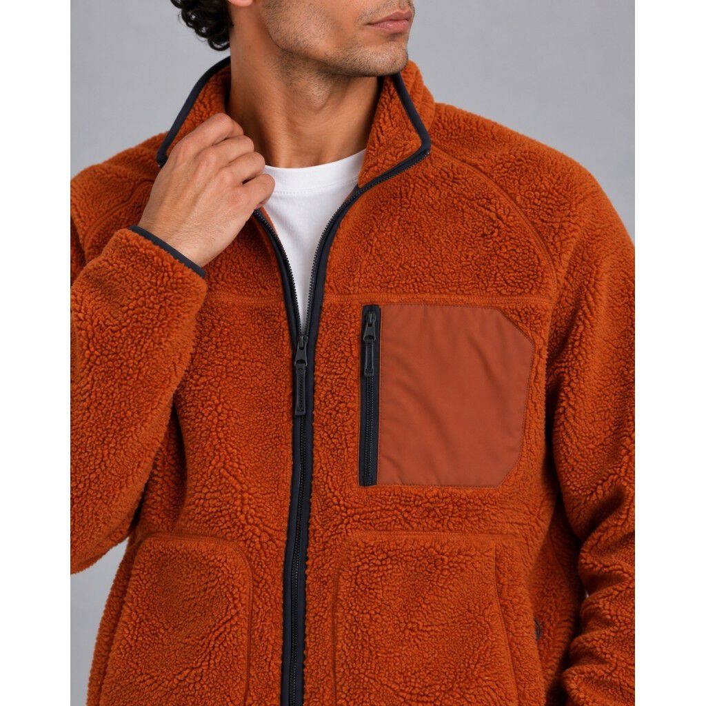 Wood fleece jacket
