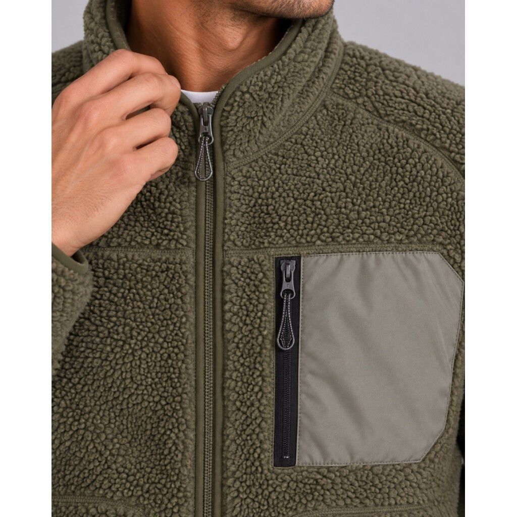 Wood fleece jacket