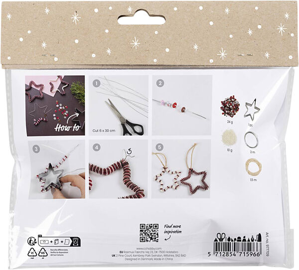 Mini DIY Kit Dekoration, Stjerner