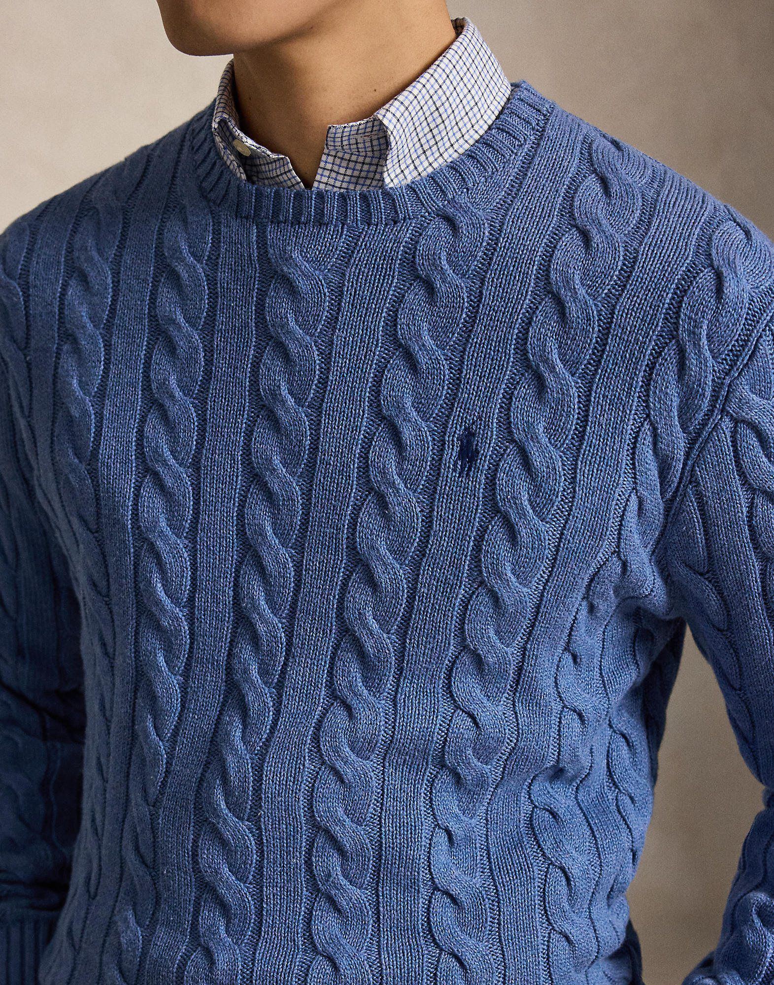 Cable-Knit Cotton Sweater