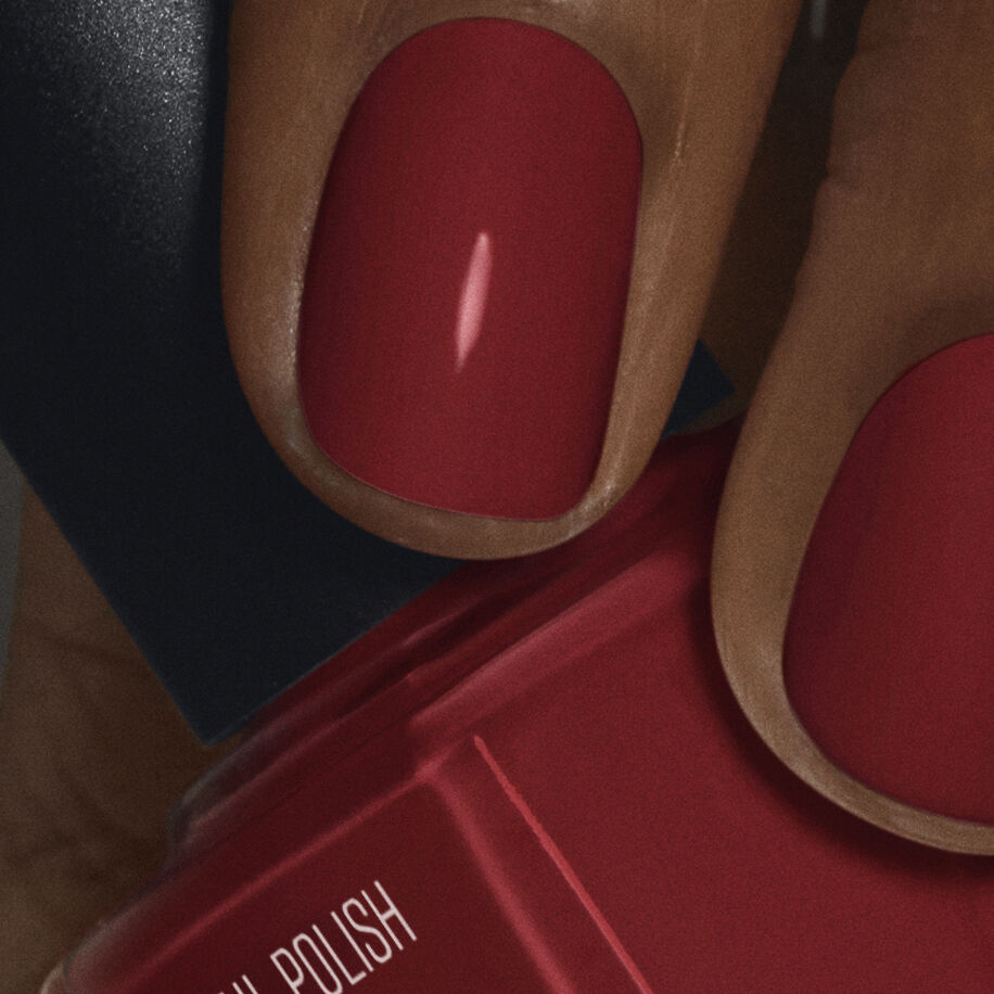 Nail Polish Maroon Red