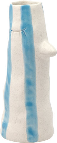 Vase med nebb og øyevipper Styles 26 cm Blå