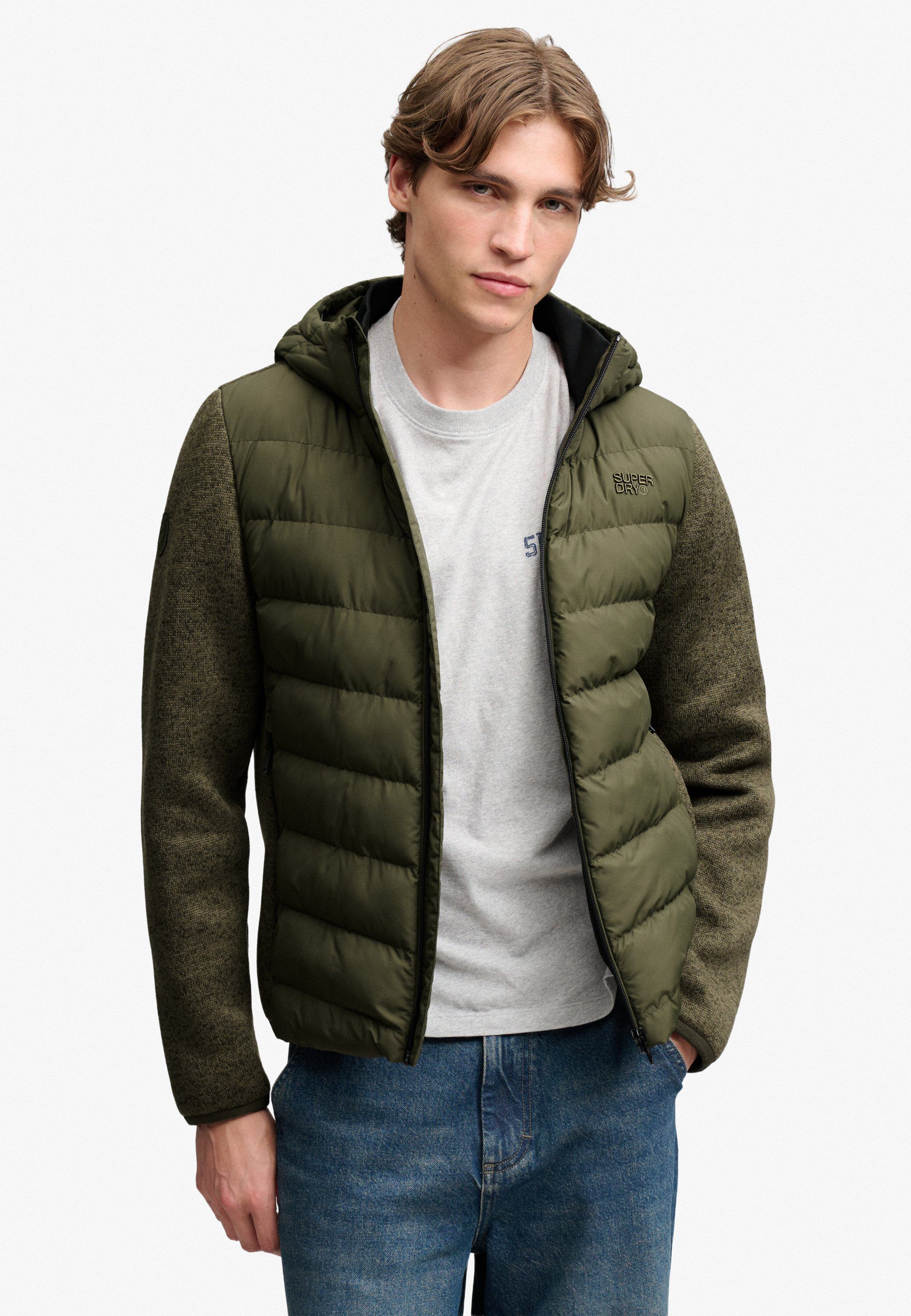 HOODED STORM KNIT HYBRID JKT