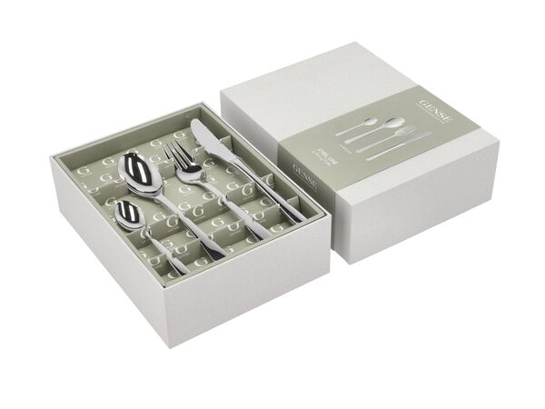 Bestikksett Steel Line 16 deler Blankt stål