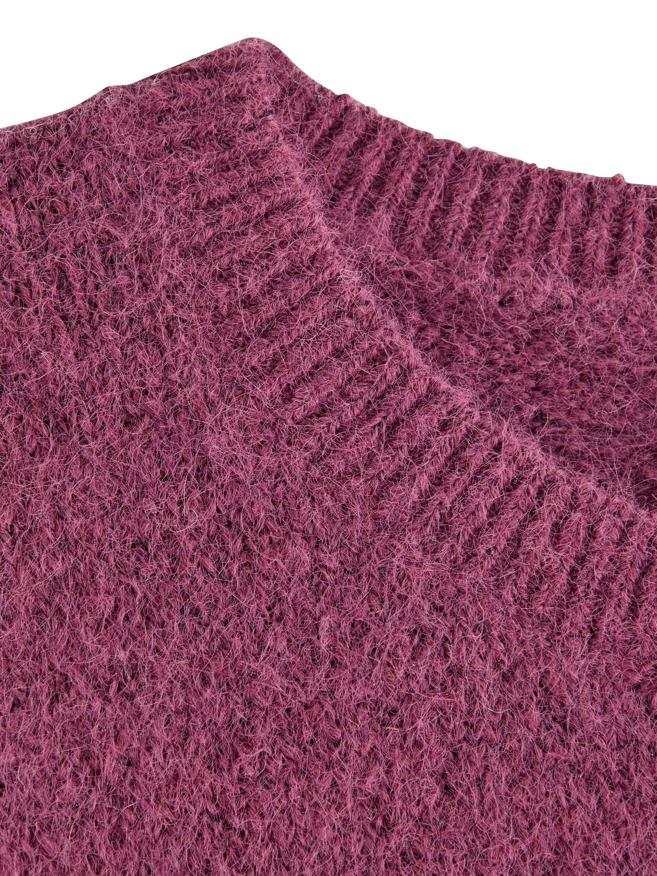 Strikket tr&oslash;je med korte &aelig;rmer og e