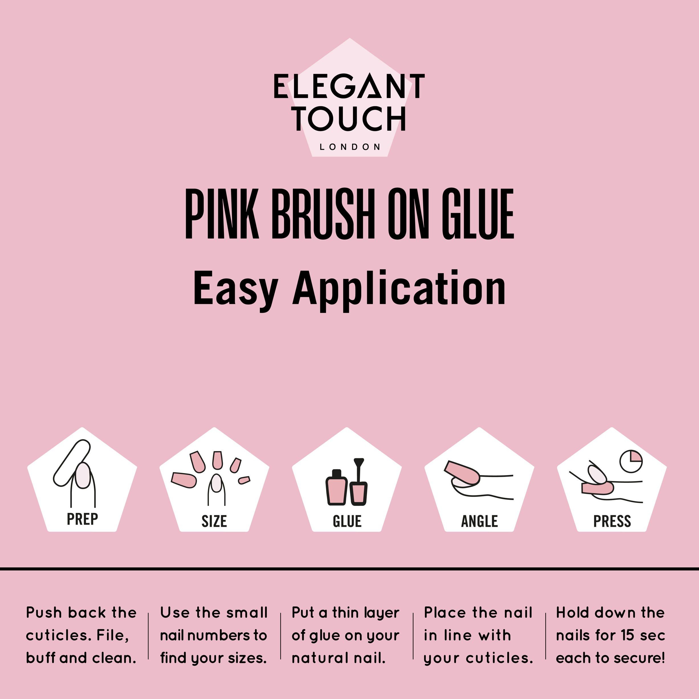 ELEGANT TOUCH PINK BRUSH ON NAIL GL