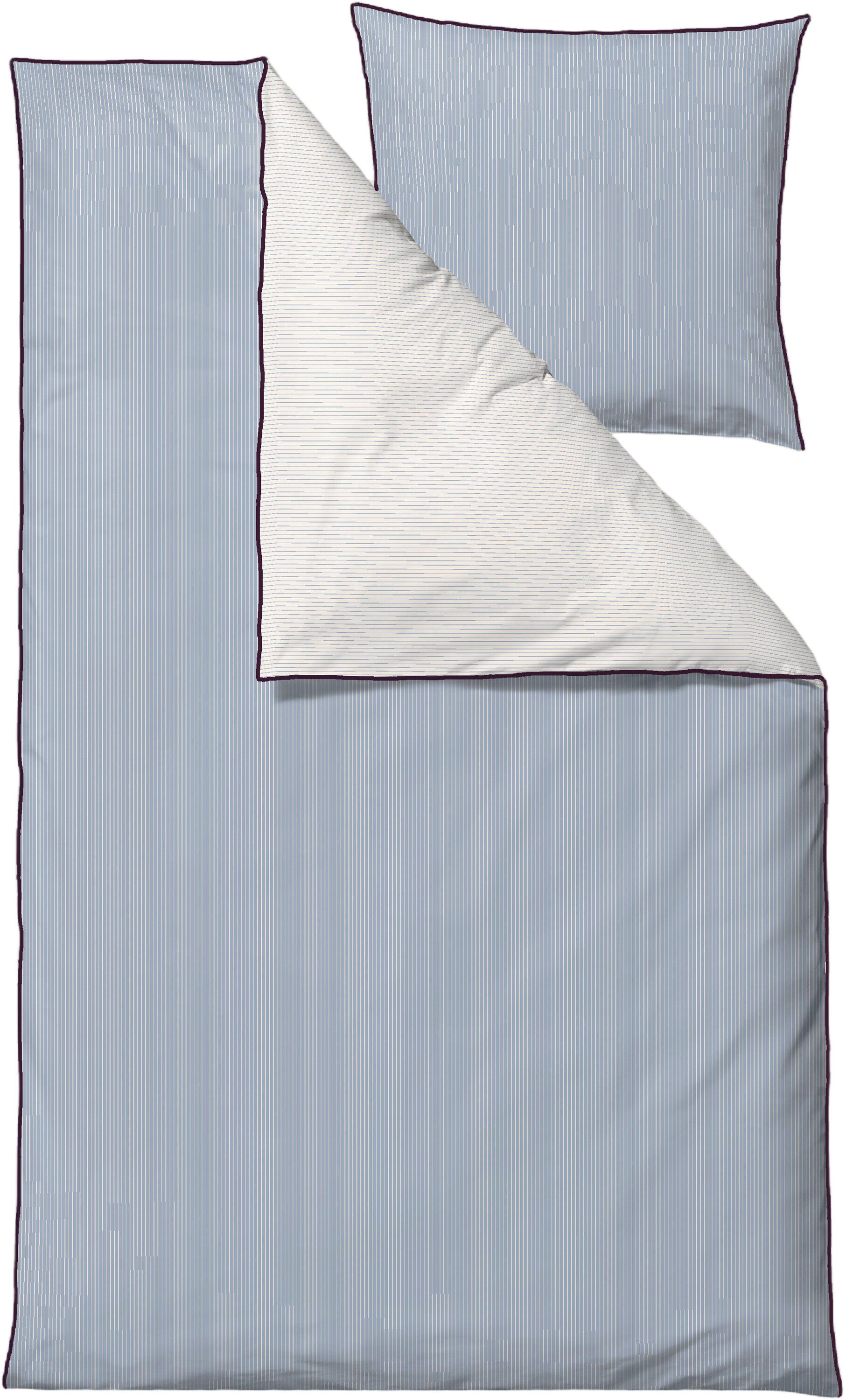 Sengesett 140x200 Frame Linen blue
