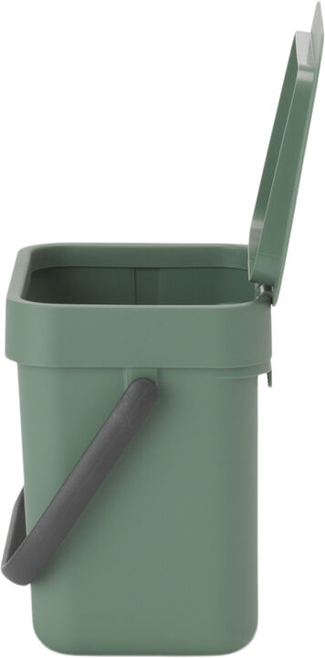 Affaldsspand m/låg sort. kon. 3 ltr