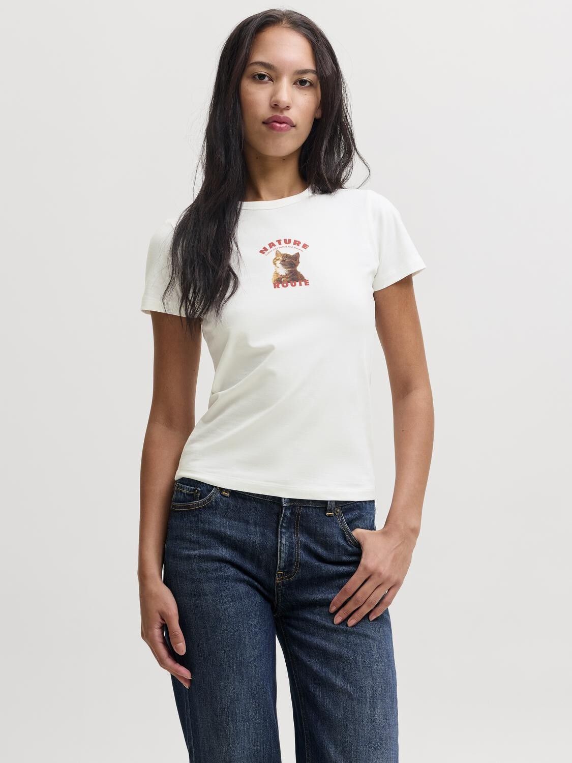 Jxgigi Str Ss Print Tee Jrs