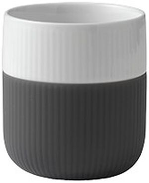 Fluted Contrast Mug 35cl Anthracite