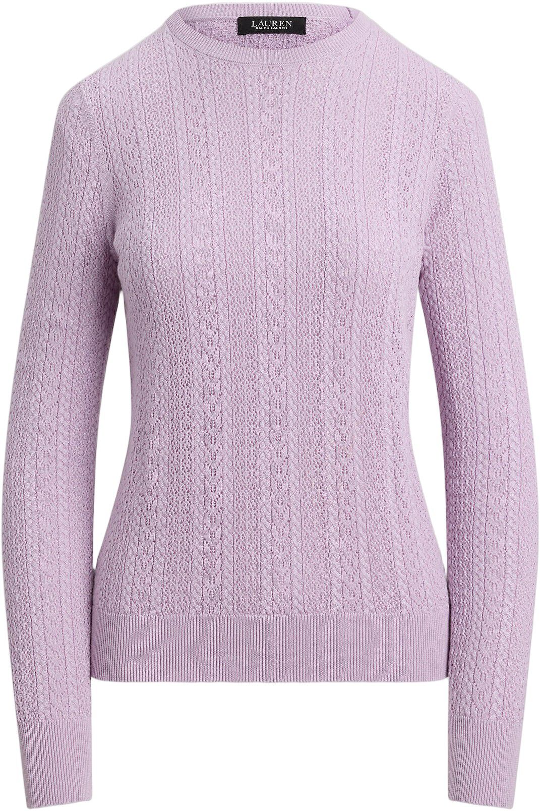 Pointelle-Knit Cotton-Blend Sweater