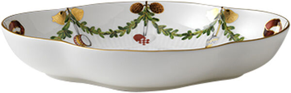 Stjerne Riflet Jul 22 cm. fad