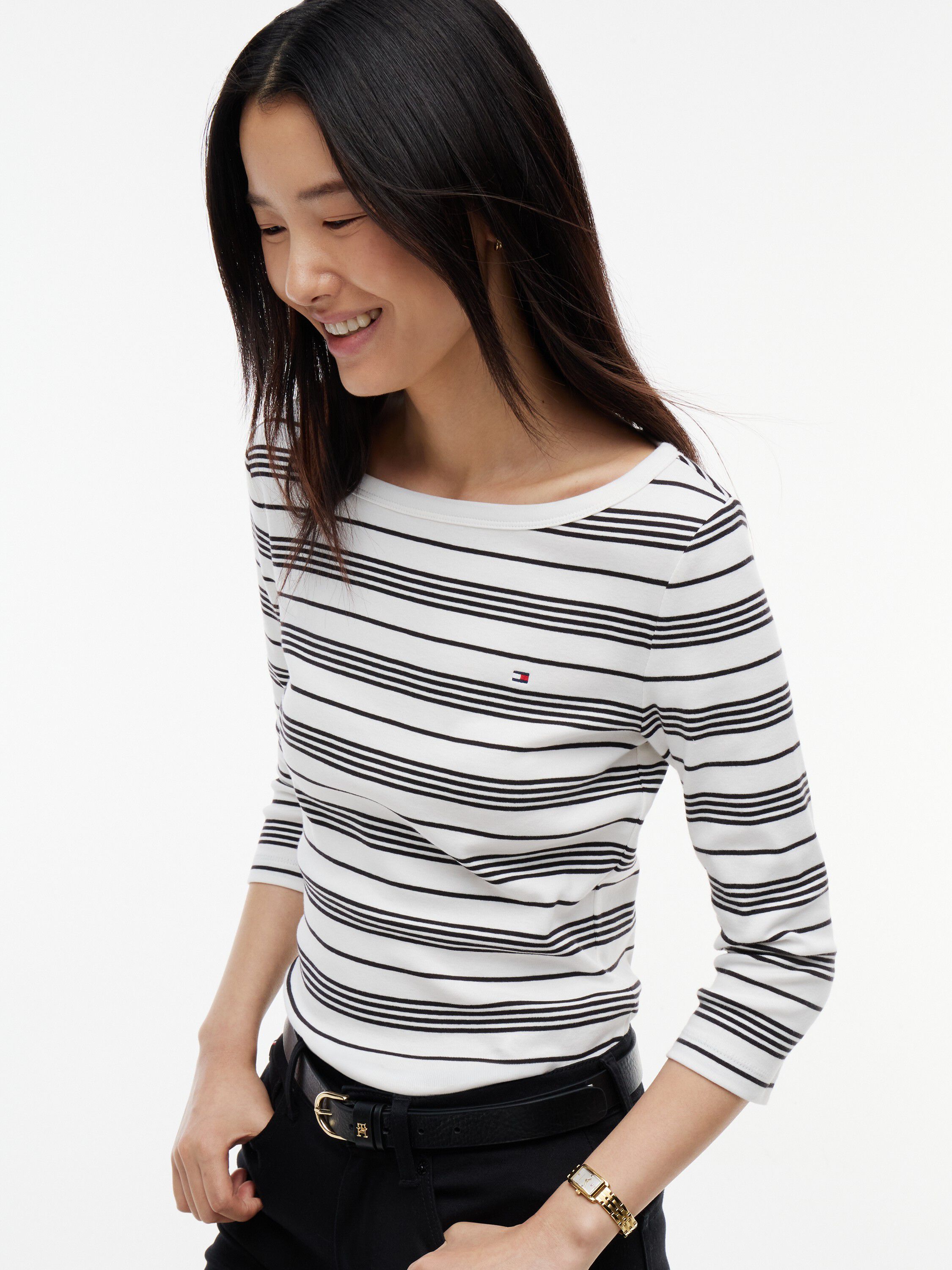 CODY BOAT-NK 3/4 SLV TEE