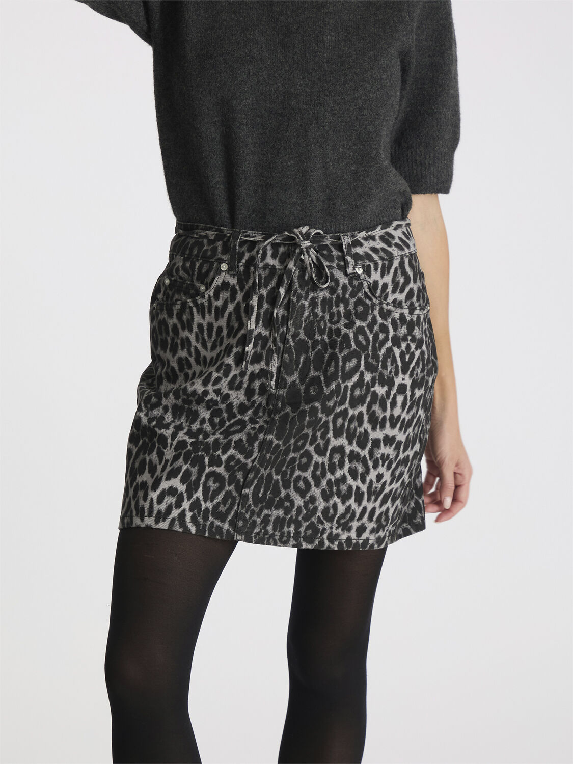 Henrietta Leopard Skirt