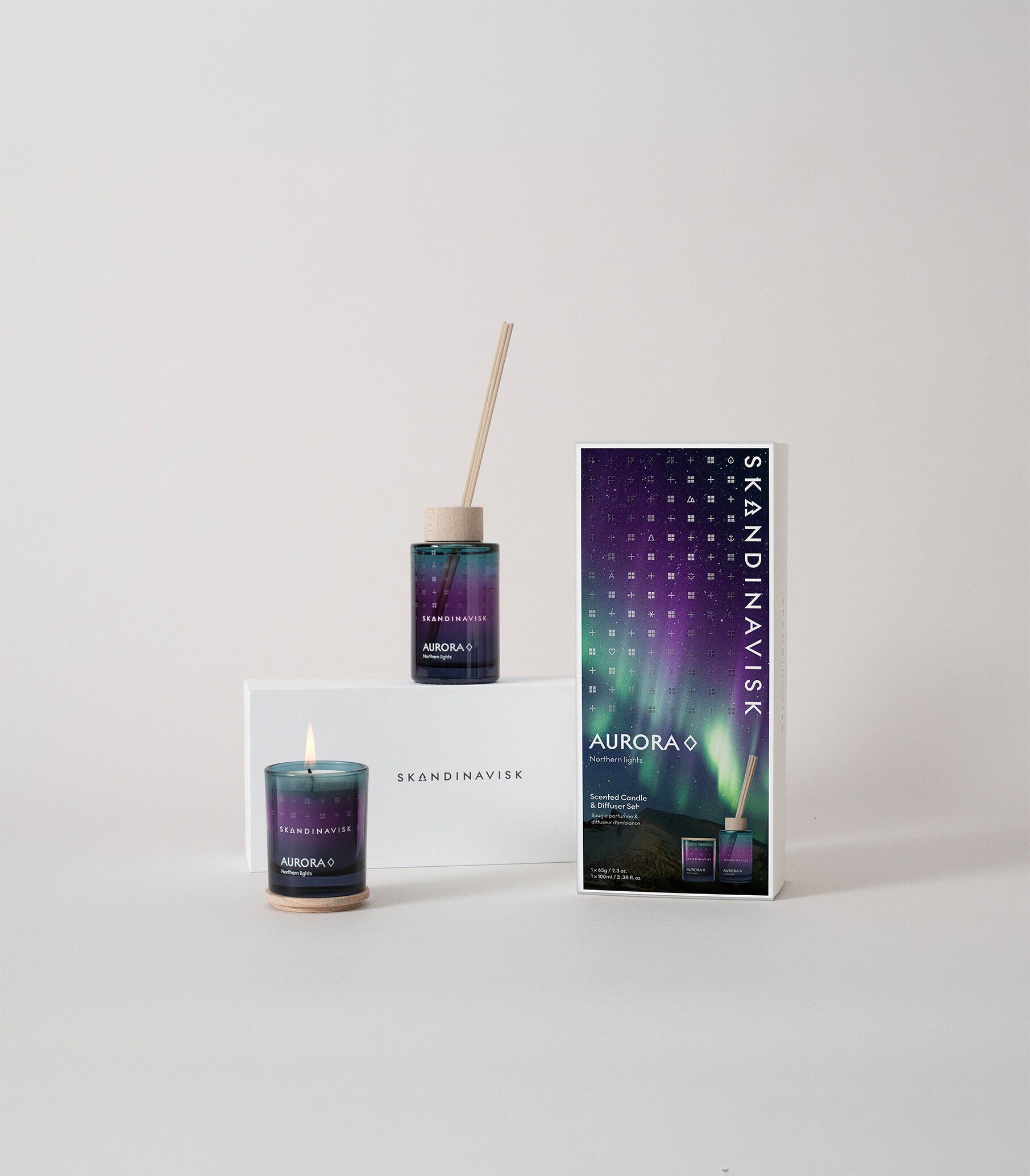 AURORA Scented Candle & Diffuser Set