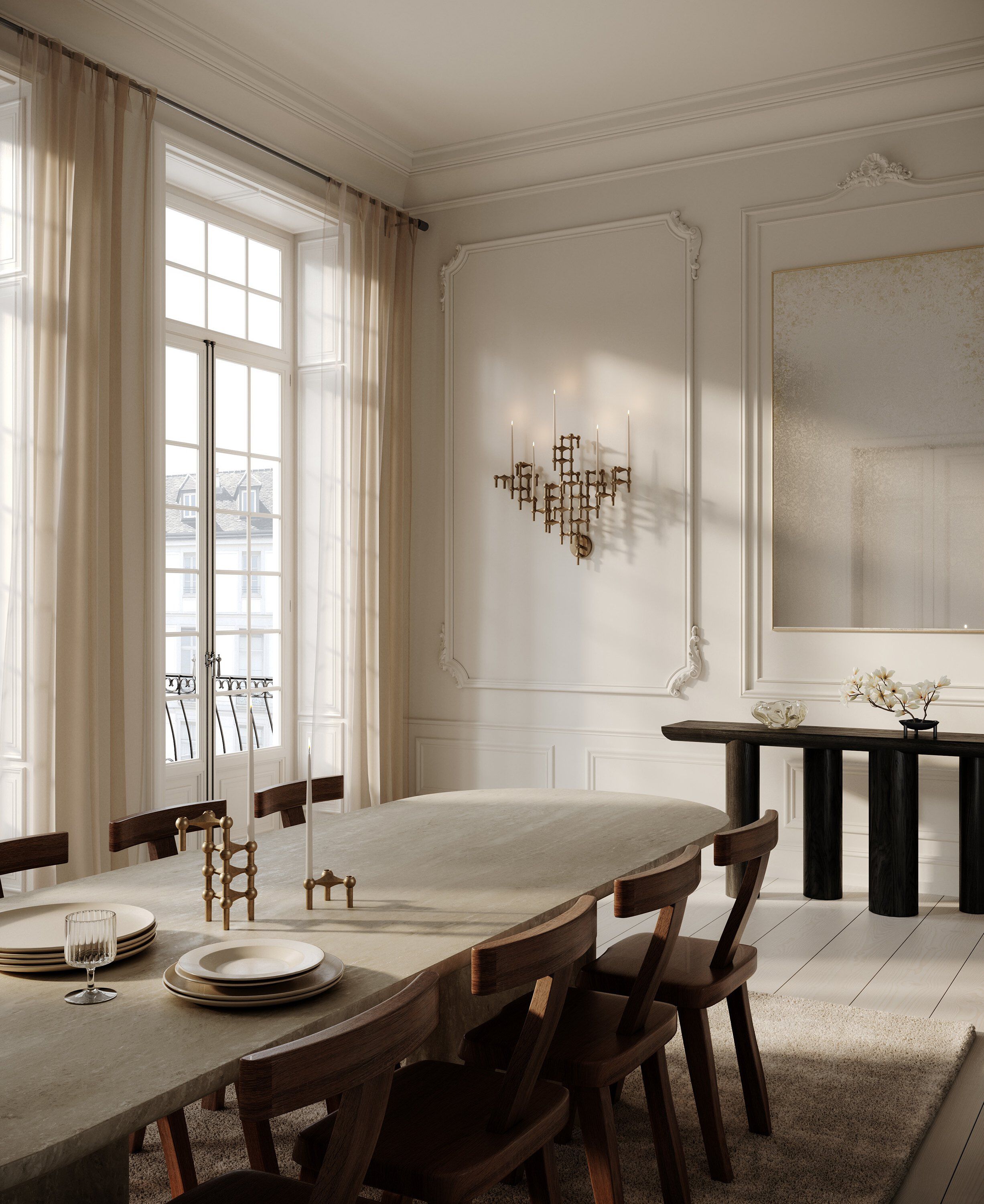 STOFF Nagel wall hanger - bronzed brass/bruneret messing