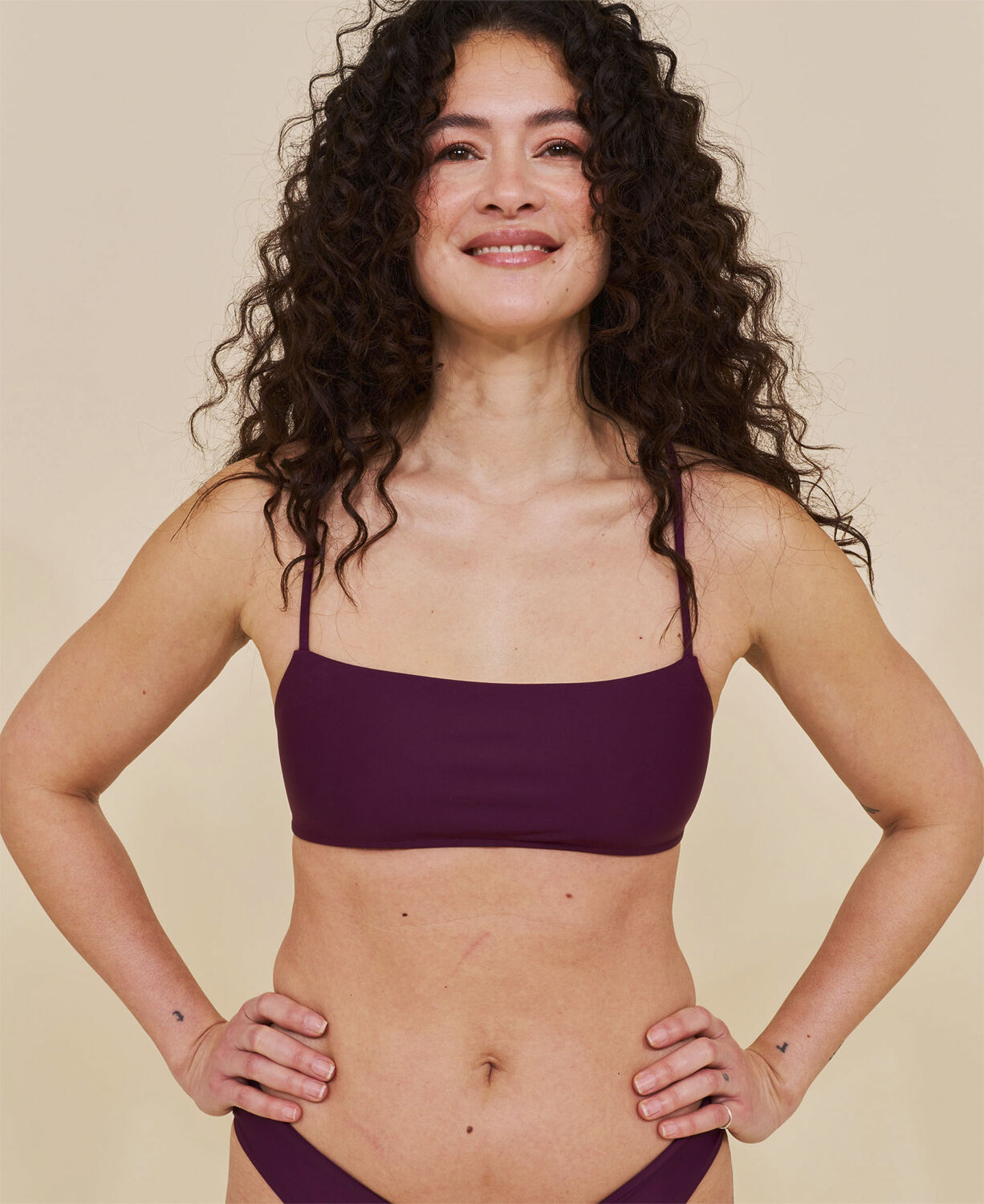 Sanur bandeau-bikini topp