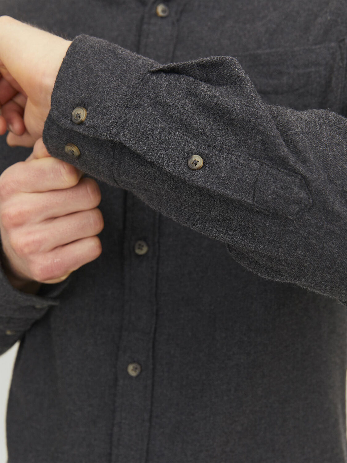 JJECLASSIC MELANGE SHIRT LS SN