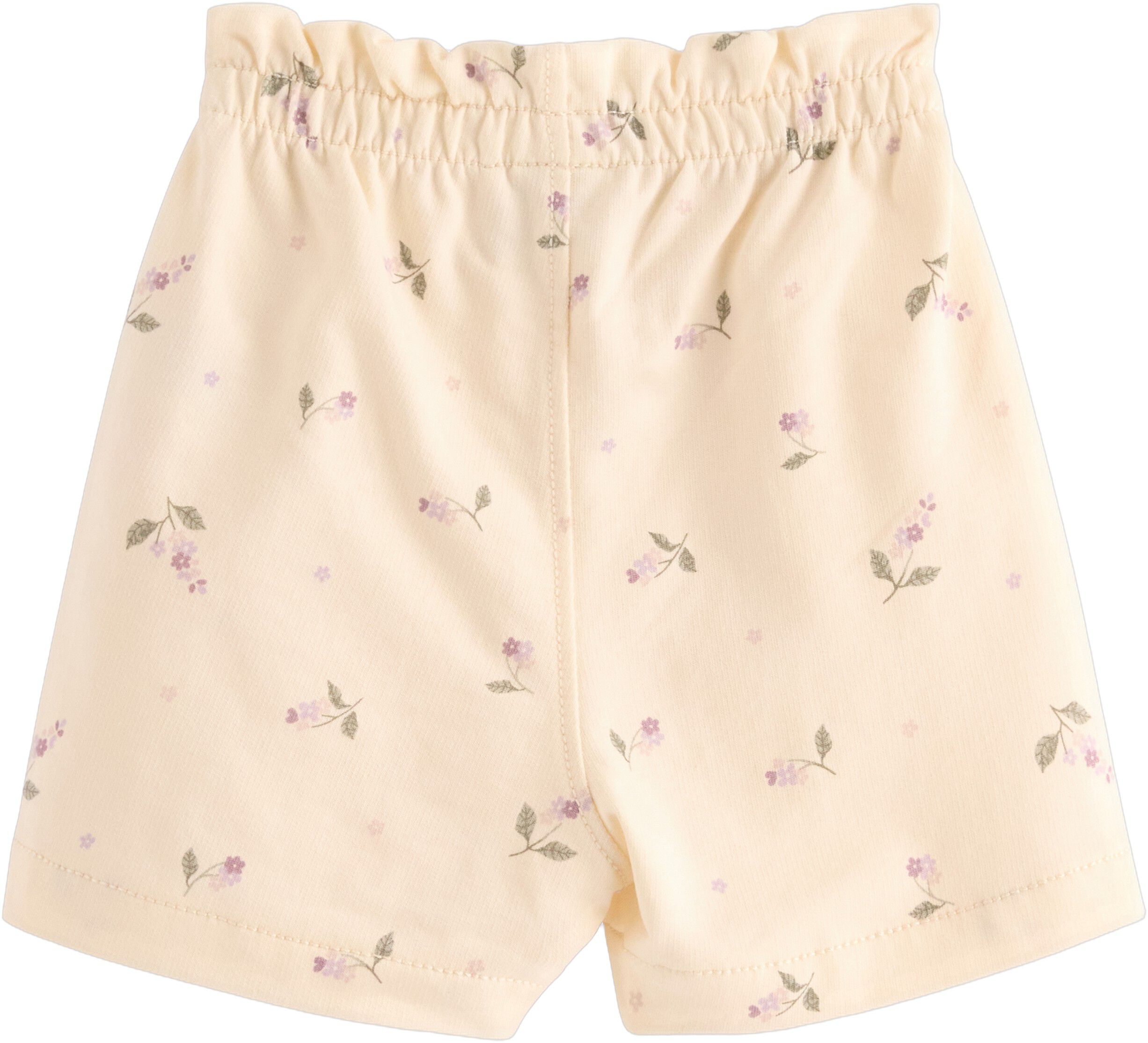 Short i myk jersey med elastisk mid