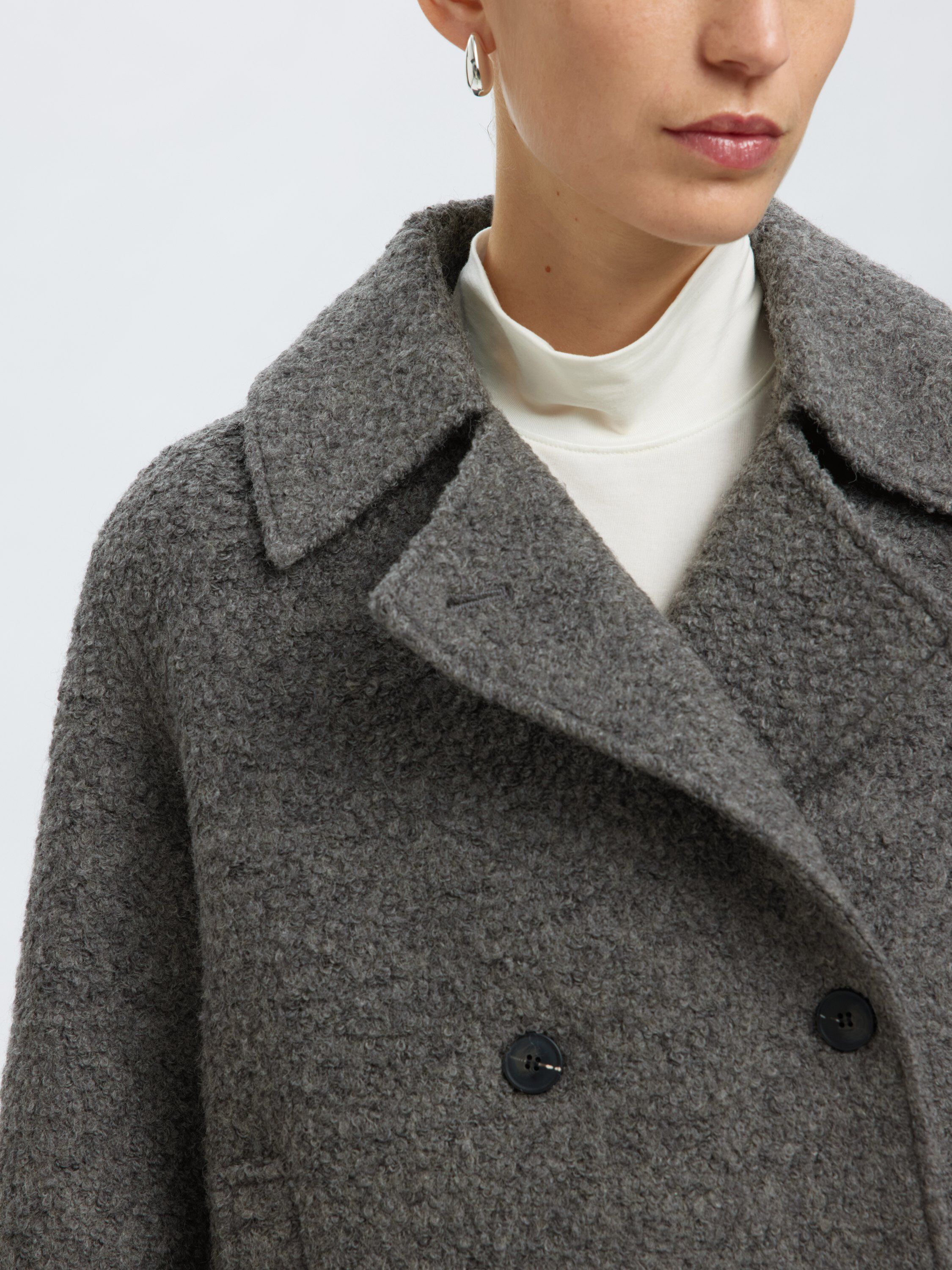 Slfalma Boucle Wool Blend Jacket Noos