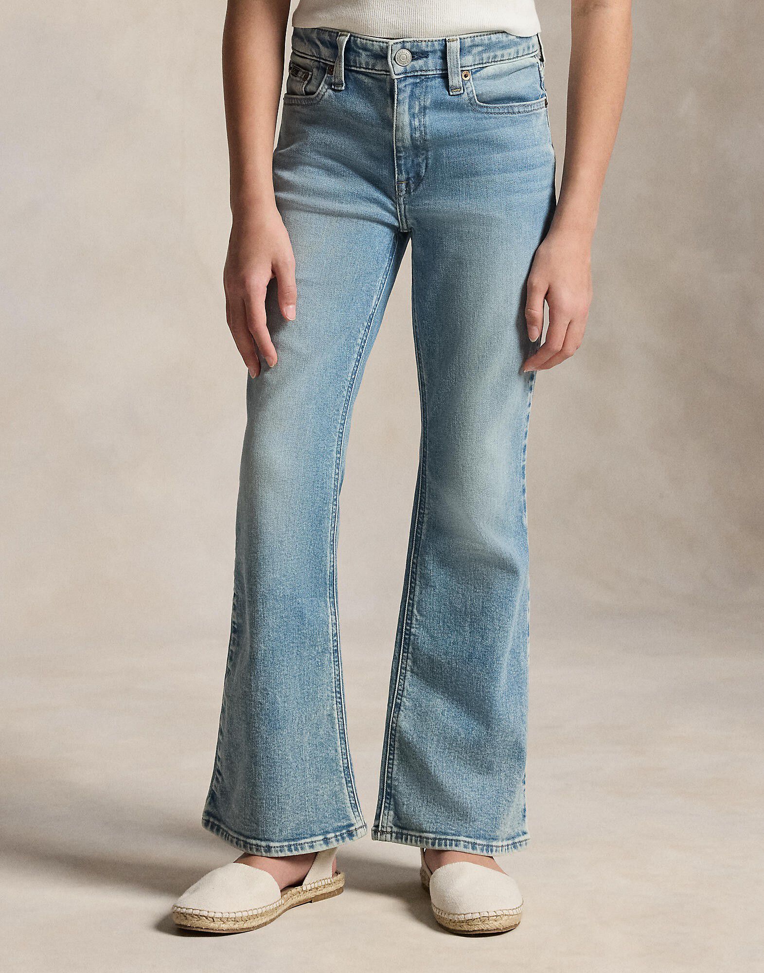 Flared Stretch Denim Jean