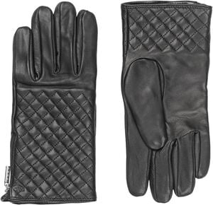 MJM Glove Lucille Quilted Sheepskin Black