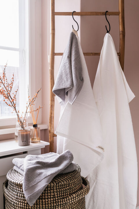 New frotté white håndklæde