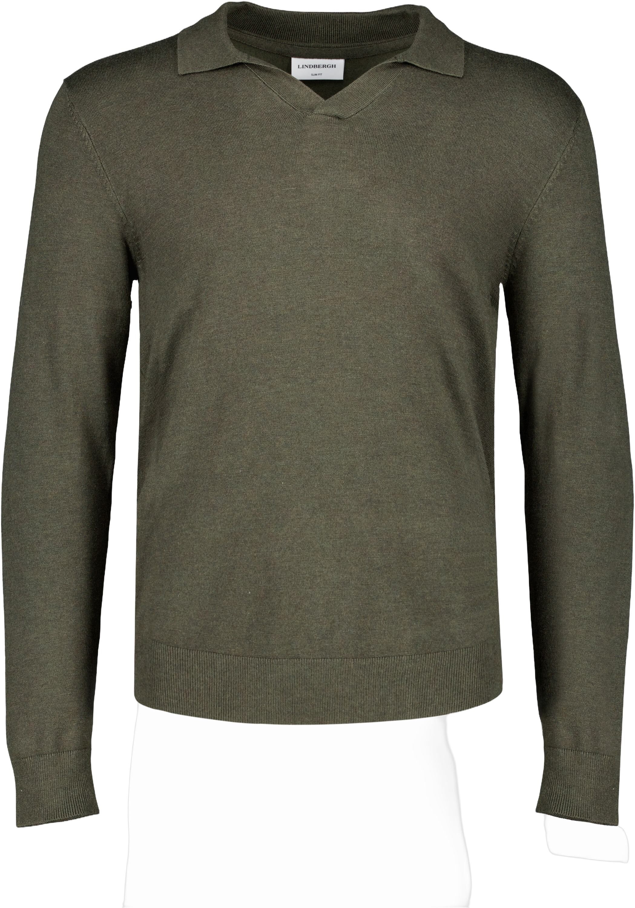 Ecovero L/S v-neck polo